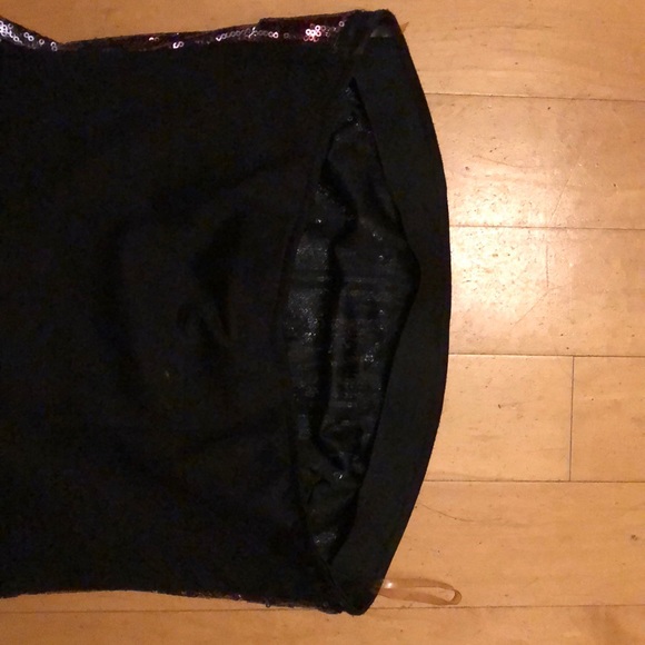 Purple sequin strapless dress - Picture 3 of 4